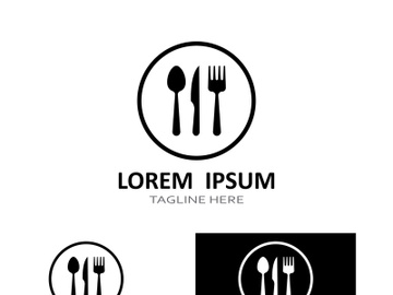 Creative spoon and fork logo. preview picture