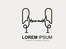 Radio Podcast Logo, Microphone Illustration, Stamp Icon Badge Vector Design