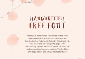 Peomy Free Script Font