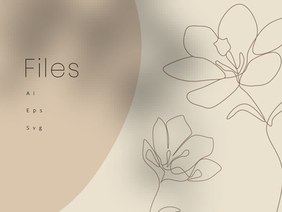 Crocus Flower Line art