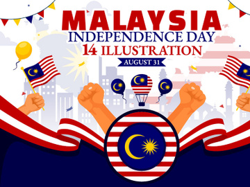 14 Malaysia Independence Day Illustration preview picture
