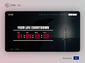 Countdown Timer | Daily UI challenge - Day 014/100 preview picture