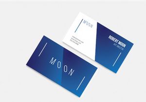 Moon Business Card Template