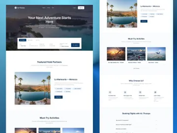 Premium Travel Booking Website UI/UX Design | AL-Thuraya Travel preview picture