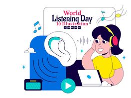 10 World Listening Day Illustration preview picture