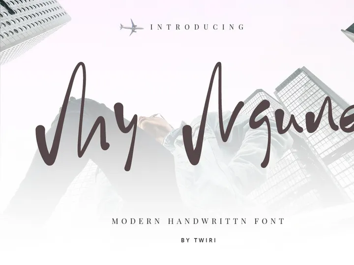 My Ngune Font Handwritten preview picture