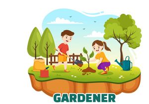 15 Summer Gardener Vector Illustration