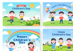 13 Happy Children's Day Celebration Illustration