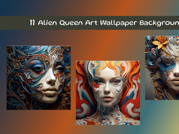 Alien Queen Art Wallpaper Background preview picture