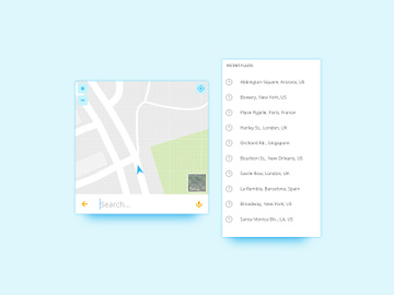 Map Widget UI preview picture