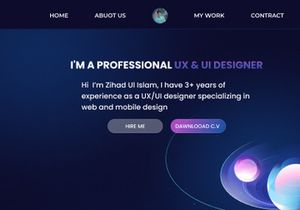 Personal Portfolio Website Ui Design