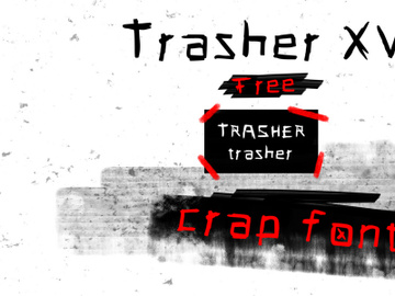 Trasher XV Font (FREE) preview picture