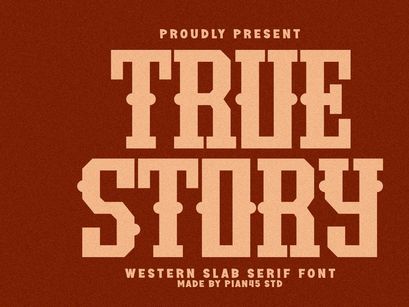 True Story - Western Slab Serif Font