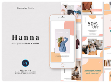 HANNA Instagram Pack | PSD preview picture