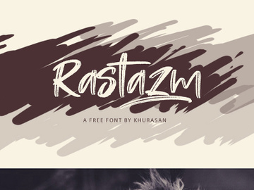 Rastazm Script Free Font preview picture