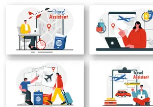9 Travel Assistant Illustration