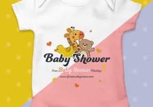 Free Baby Onesie PSD MockUp