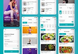 FitMeal - Workouts & Meal Planner | Fitness Mobile UI Kit