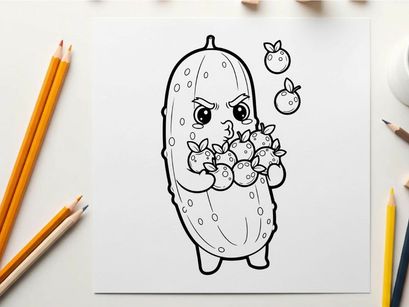 Cute onion character holding garlic vector illustration