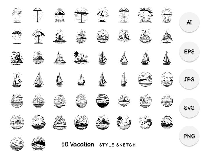 Vacation Element Draw Black
