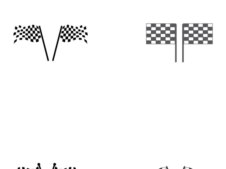 Race flag logo