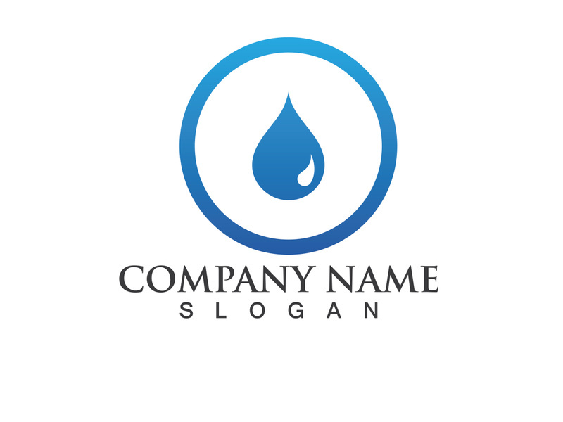 Water drop Logo Template vector