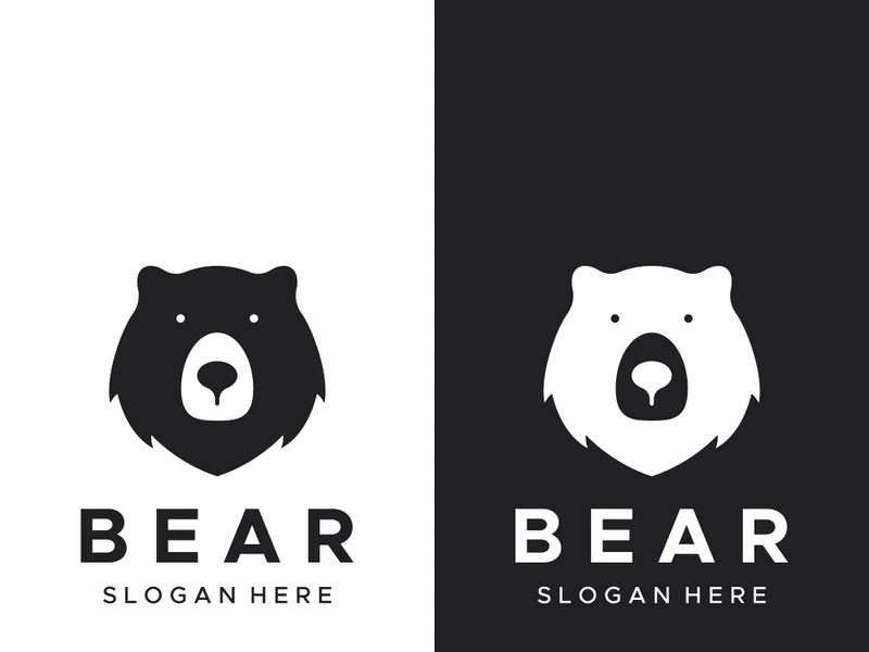 Bear animal logo.