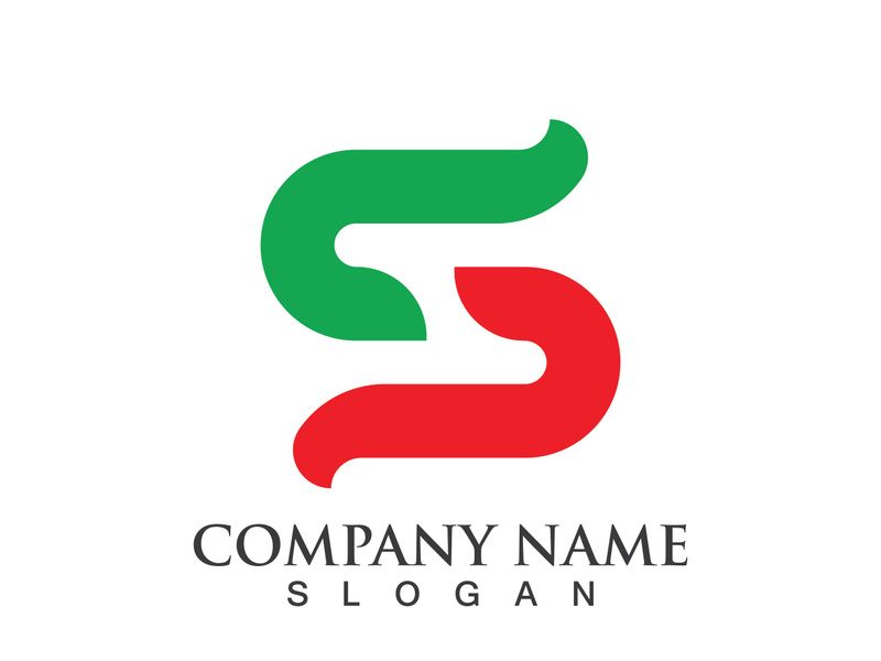 Business corporate S letter logo design vector