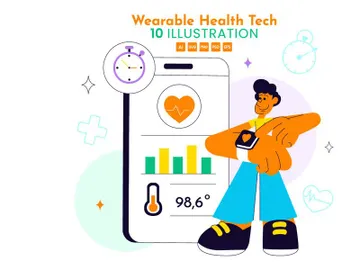 10 Wearable Health Tech Illustration preview picture