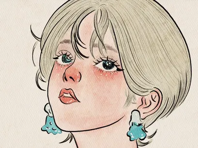 Vintage Portrait Illustration Bundle – Soft Aesthetic Girls Collection