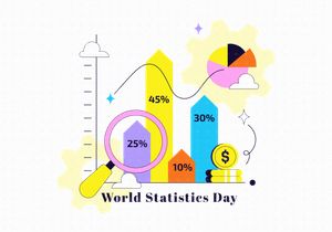 10 World Statistics Day Illustration