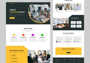 E-Learning Landing Page Design