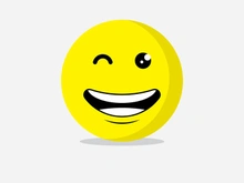 Smile emote Vector Template Design