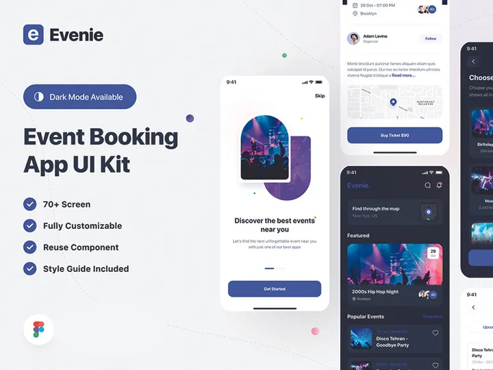 Event Booking App UI Kit
