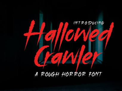 Hallowed Crawler - Rough Font