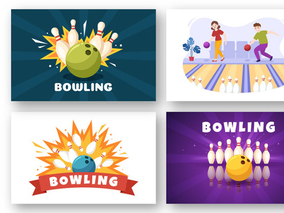 15 Bowling Game Illustration