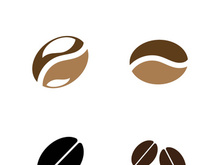 coffee bean icon vector illustration template