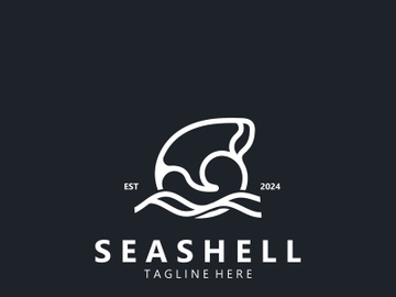 Seashell Logo. Ocean Animals premium quality graphic outline symbols collection preview picture