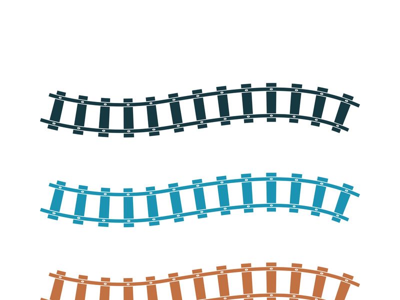 Train way icon vector for designer