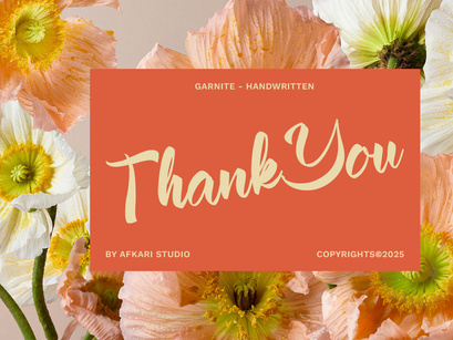 Garnite - Handwritten Script Font