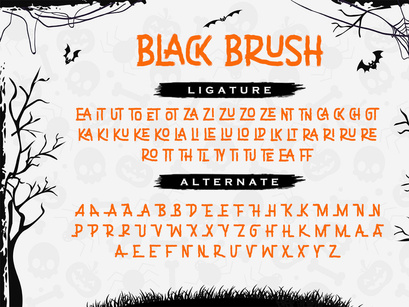 Black Brush - Brush Display Font