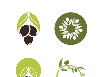Extra virgin olive oil logo icon design vector illustration preview picture