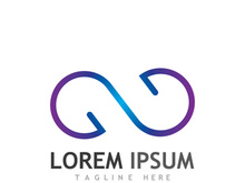 Infinity logo design with a modern concept