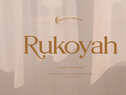 Rukoyah Modern Serif