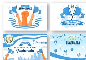 12 Guatemala Independence Day Illustration