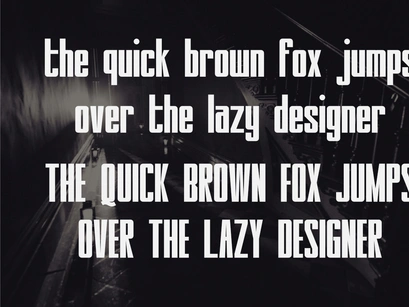Whispers - Condensed Sans Serif