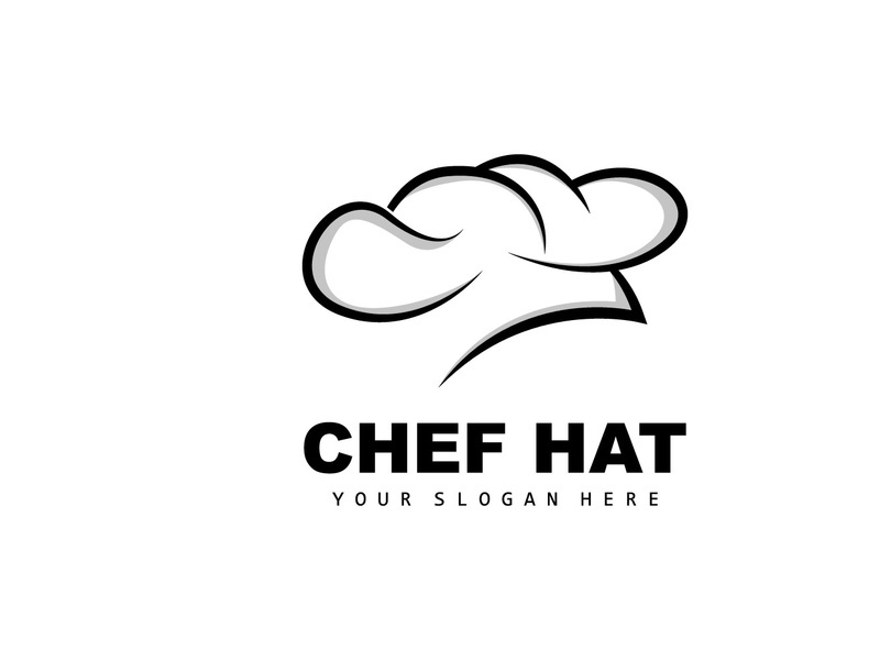 Chef Hat Logo, Restaurant Chef Vector, Design For Restaurant, Catering, Deli, Bakery