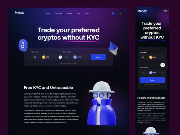 Marxty - Cryptocurrency UI KIT