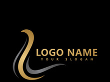 Hair logo  hair wave icon  vector template