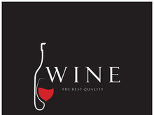 Wine logo with wine glasses and bottles.for night clubs,bars,cafe and wine shops.